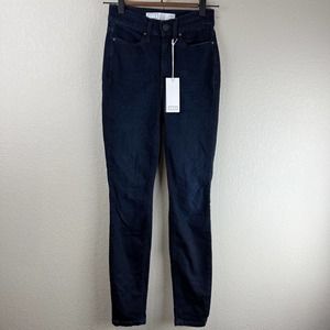 Ayr Jeans Women 25 High Rise Skinny Dark Blue Denim Stretch Classic‎ Preppy